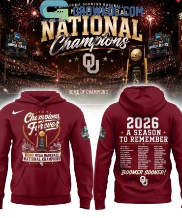 Oklahoma Sooners Ncaa Baseball National Champions Hoodie Shirt