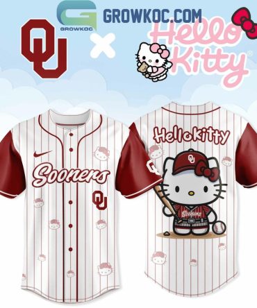 Oklahoma Sooners X Hello Kitty Soft Girl Aesthetic Jersey