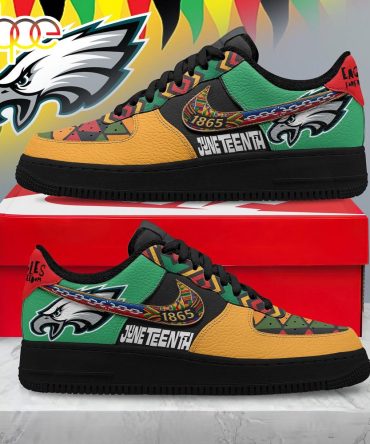 Philadelphia Eagles Nfl Juneteenth Air Force 1 Shoes For Fans