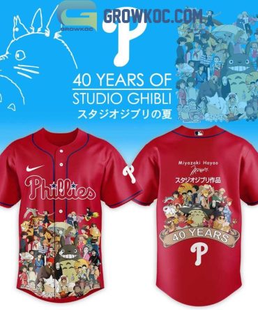 Philadelphia Phillies X Studio Ghibli 40Th Anniversary Jersey