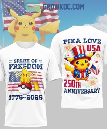 Pikachu Usa 250Th Anniversary Spark Of Freedom T-Shirt