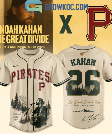 Pittsburgh Pirates Noah Kahan The Great Divide Tour 2026 Jersey