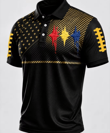 Pittsburgh Steelers Merch Pittsburgh Football Polo Shirt Perfect Present For Fans