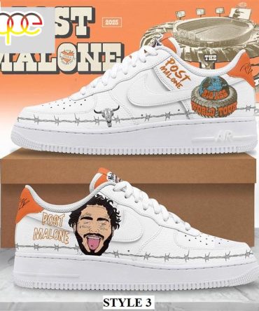 Post Malone Music Air Force 1 Shoes For Fan