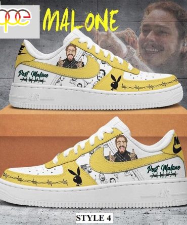 Post Malone Music Air Force 1 Shoes Gift For Fans
