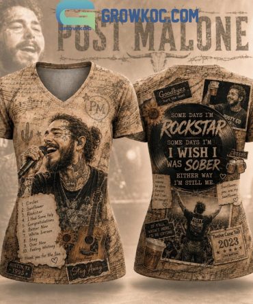 Post Malone Some Days I'M Rockstar V Neck Shirt