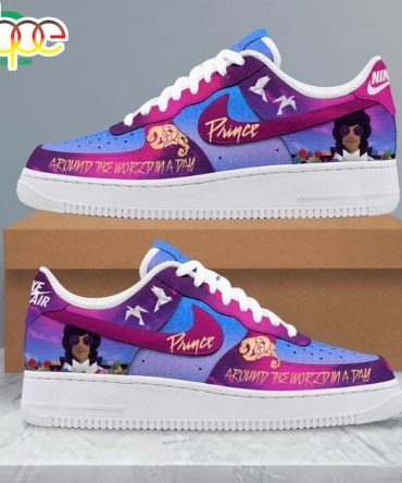 Prince Around The World In A Day Air Force 1 Shoes