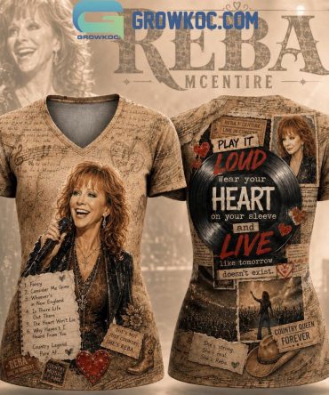 Reba Mcentire Country Queen Forever V Neck Shirt
