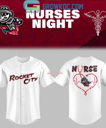 Rocket City Trash Pandas Nurse Appreciation Night Baseball Jersey