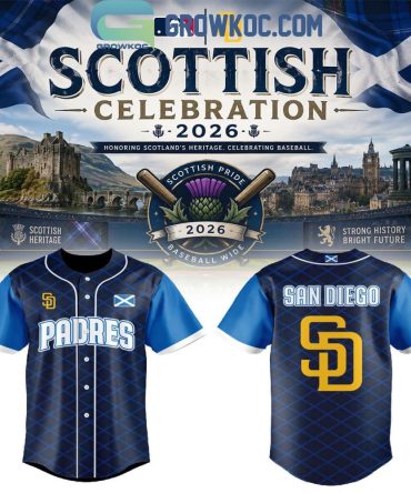 San Diego Padres Scottish Pride Celebration 2026 Baseball Jersey