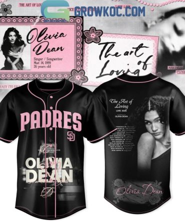 San Diego Padres With Olivia Dean The Art Of Loving Live Tour Jersey