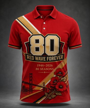 San Francisco Football Polo Shirt San Francisco 80Th Anniversary Shirt Gift Ideas For Men