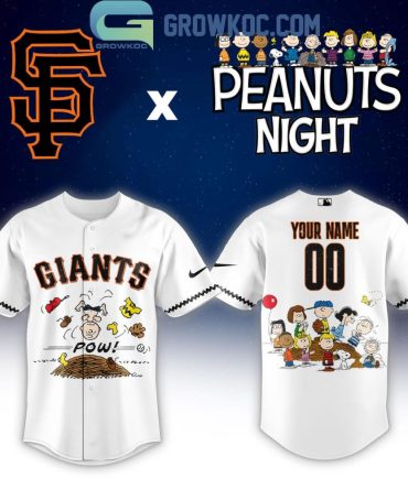 San Francisco Giants Peanuts Night Pow 2026 Jersey