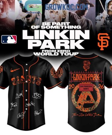 San Francisco Giants X Linkin Park From Zero World Tour 2026 Jersey