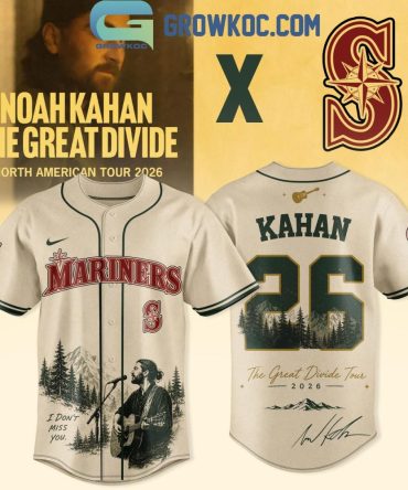Seattle Mariners Noah Kahan The Great Divide Tour 2026 Jersey