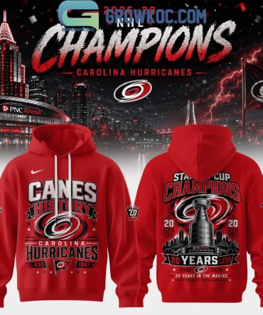Stanley Cup Champions Carolina Hurricanes History Hoodie Shirt