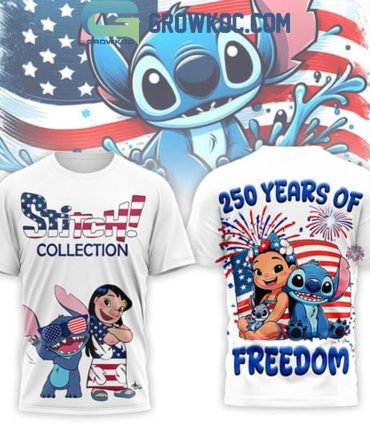 Stitch Usa 250 Years Of Freedom T-Shirt