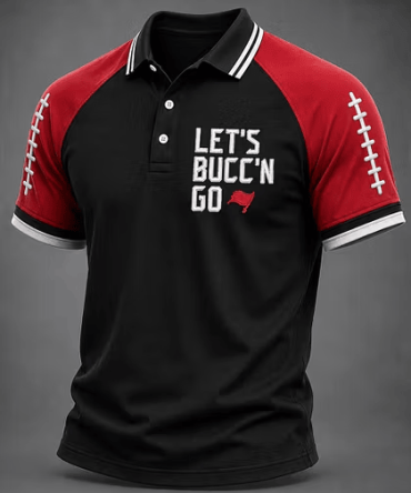 Tampa Bay Buccaneers Merch Let'S Buck'N Co Polo Shirt Fans Apparel Shirt Gift