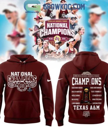 Texas A&M Women'S Tennis National Champions Hoodie T-Shirt