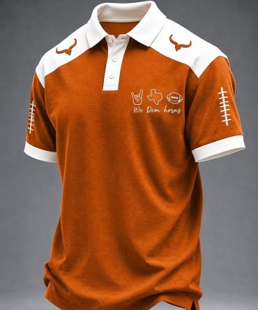 Texas Longhorns Merch We Dem Horns Polo Shirt Best Gift For Brothers