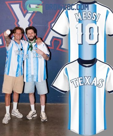 Texas Rangers X Argentina Messi 10 Jersey