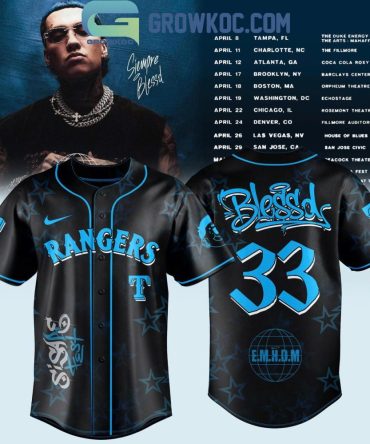 Texas Rangers X Blessd Emhdm Tour 2026 Jersey