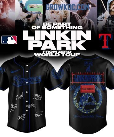 Texas Rangers X Linkin Park From Zero World Tour 2026 Jersey