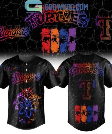 Texas Rangers X Teenage Mutant Ninja Turtles Limited Dark Mode Jersey