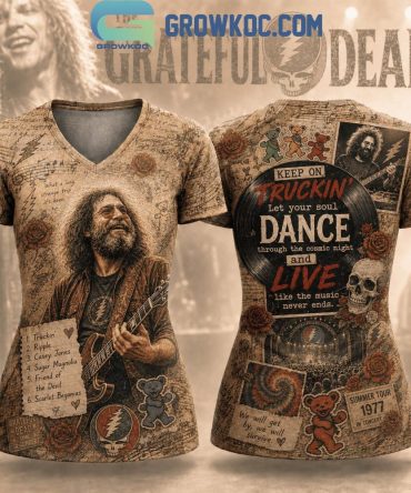 The Grateful Dead Summer Tour 1977 In Concert V Neck Shirt