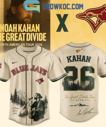 Toronto Blue Jays Noah Kahan The Great Divide Tour 2026 Jersey