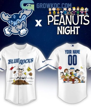 Wilmington Blue Rocks Peanuts Night Personalized Jersey