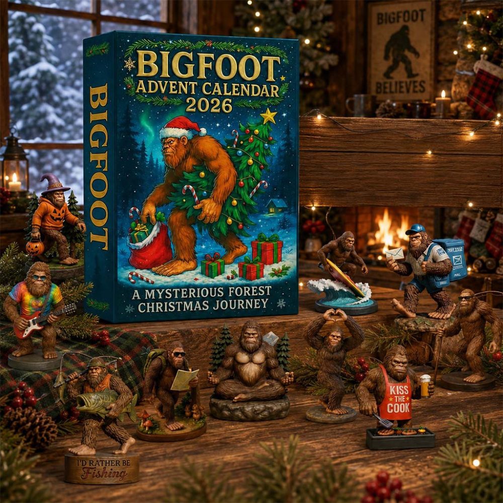 Bigfoot A Mysterious Forest Christmas Journey Advent Calendar Xmas Gift For Fathers
