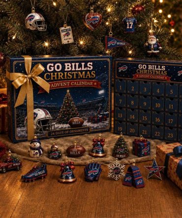 Buffalo Bills Go Bills Christmas Advent Calendar Buffalo Bills Merch Xmas Gift For Football Fan