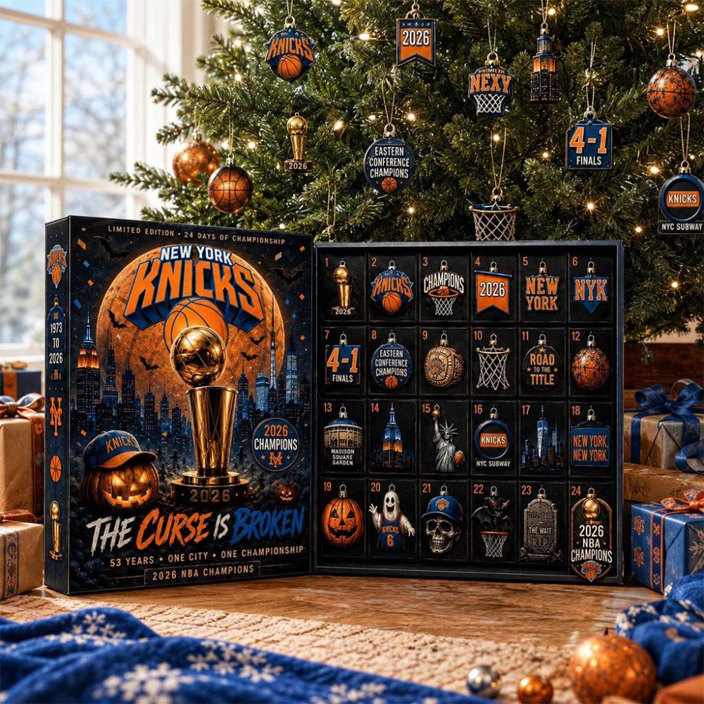 New York Knicks The Curse Is Broken Advent Calendar Halloween Countdown Calendar Knicks Merch
