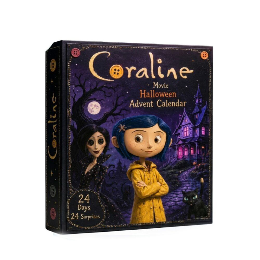 Coraline X Halloween Advent Calendar 24 Surprise Sets 2026 Coraline Movie Merch Gift For Bff