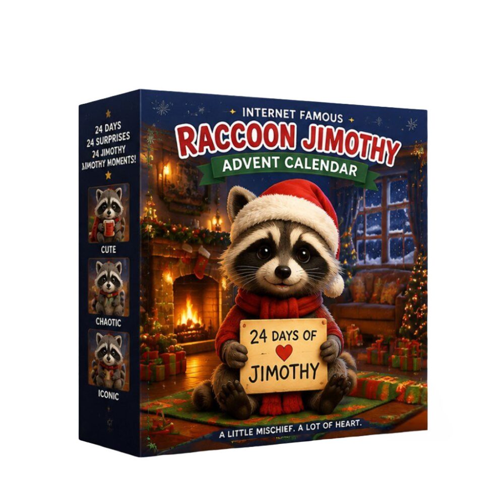 Internet Famous Raccoon Jimothy Advent Calendar 24 Days Cute Countdown Set Christmas Gifts