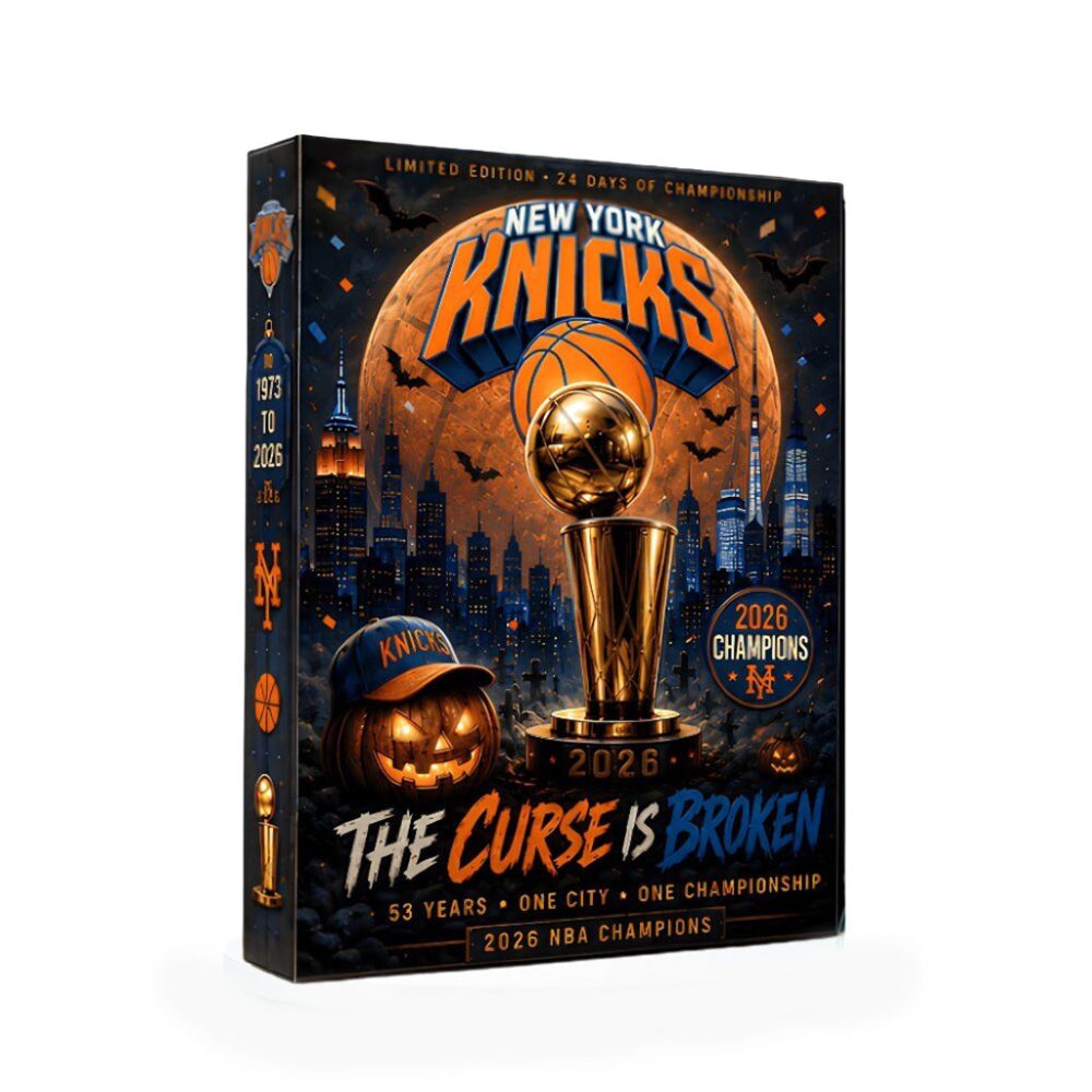 New York Knicks 2026 Champions The Curse Is Broken Advent Calendar Knicks Merch Halloween Gifts