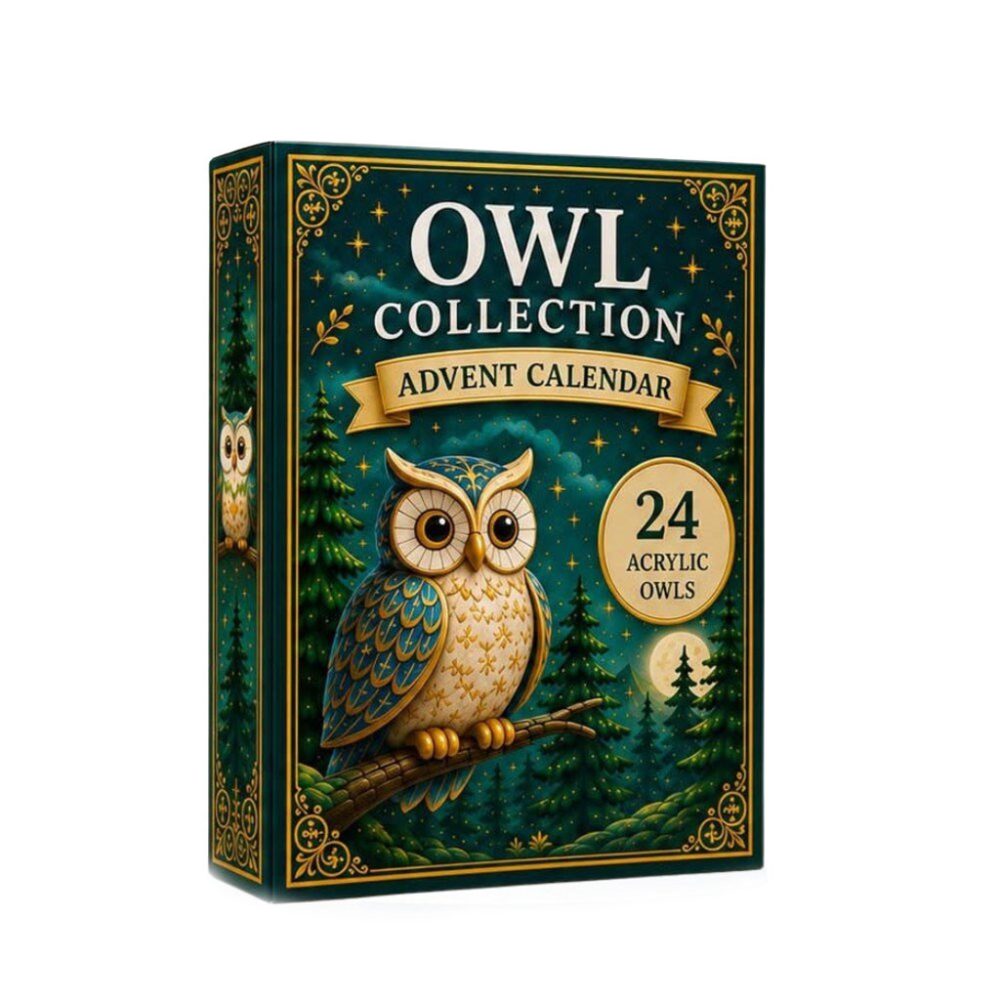 Owl Collection Advent Calendar 24 Day Countdown Set Christmas Gift For Owl Lovers