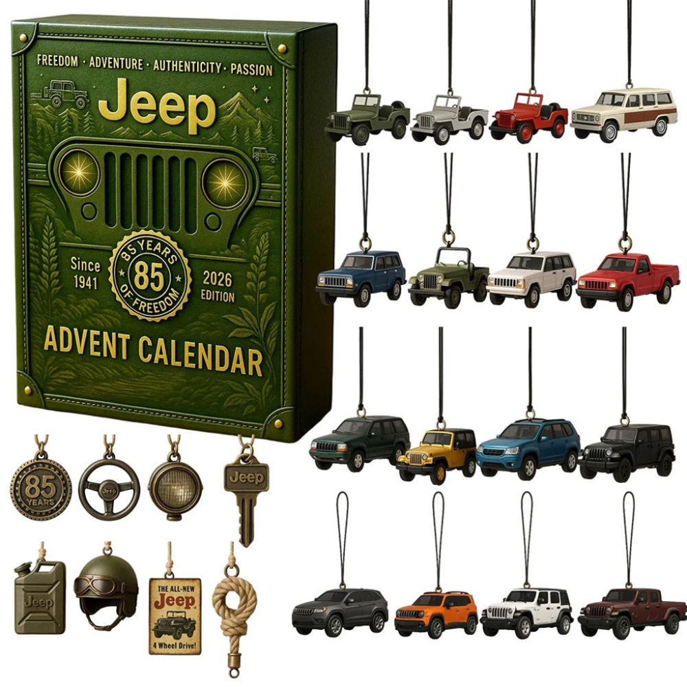 Jeep 85Th Anniversary 2026 Advent Calendar Car Lovers Gifts For Christmas