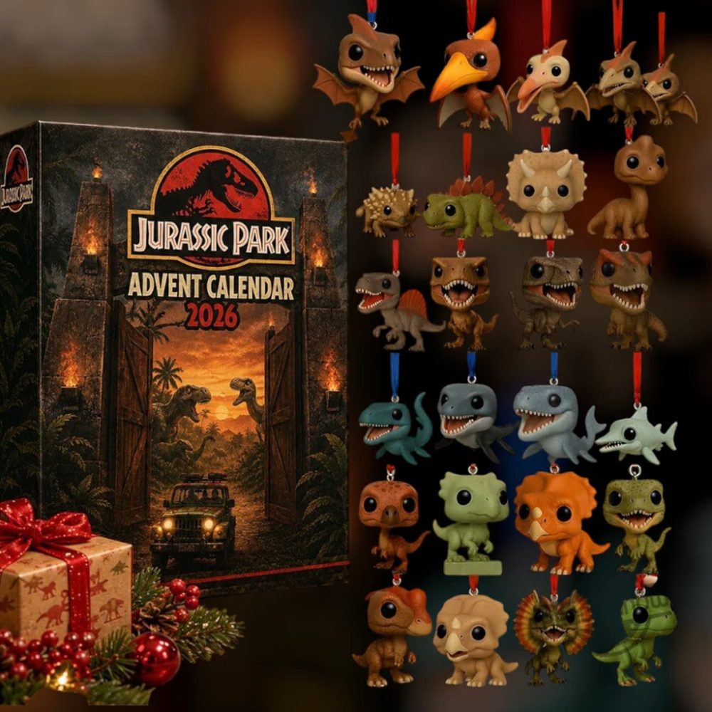Jurassic Park 2026 Movie Advent Calendar Jurassic Park Merch Gifts For Movie Fans