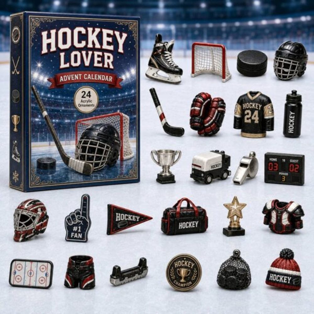 Hockey Lover Advent Calendar 2026 Christmas Countdown Box Xmas Gift For Brothers