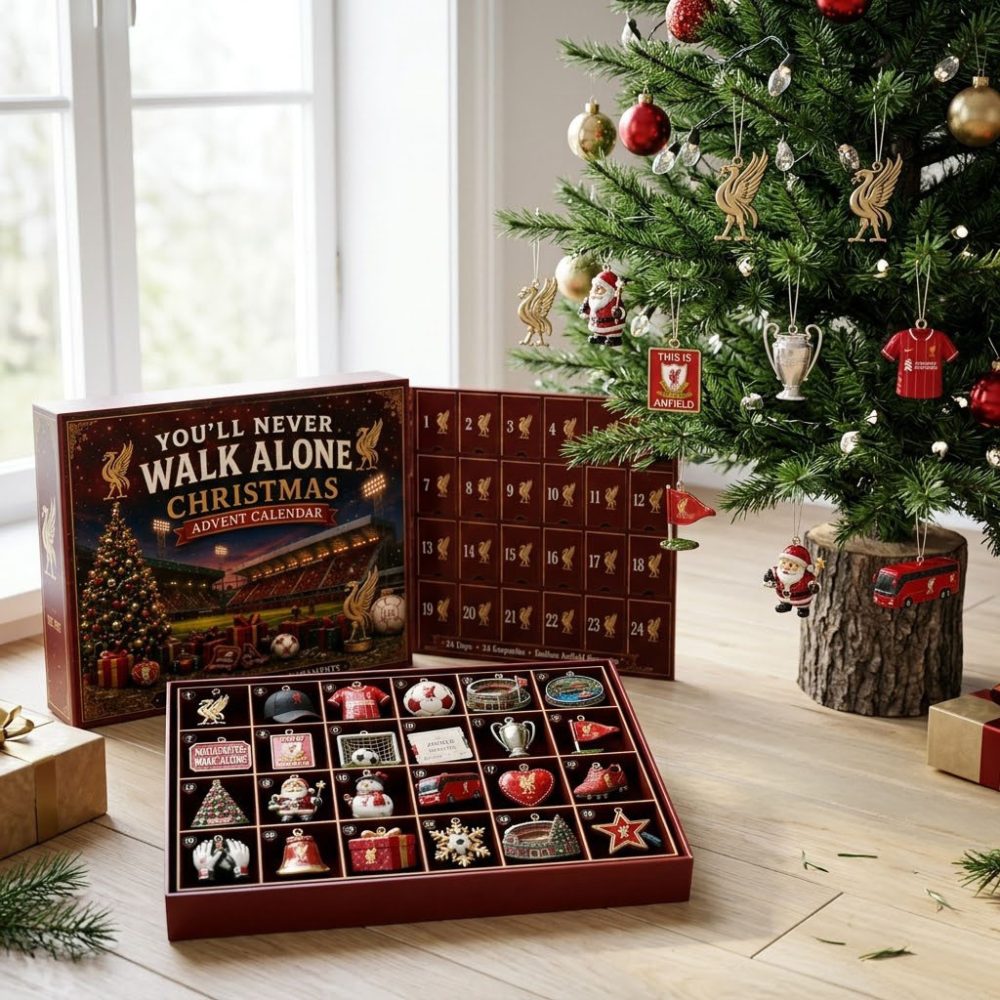 Liverpool You'Ll Never Walk Alone Football Christmas Advent Calendar Liverpool Fc Merch Gifts