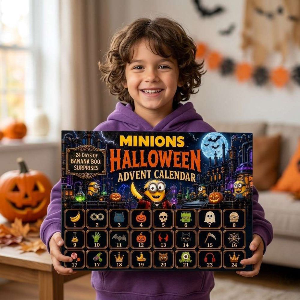 Minion Halloween Advent Calendar 2026 24 Day Of Banana Boo Surprises Countdown Box Son Gifts