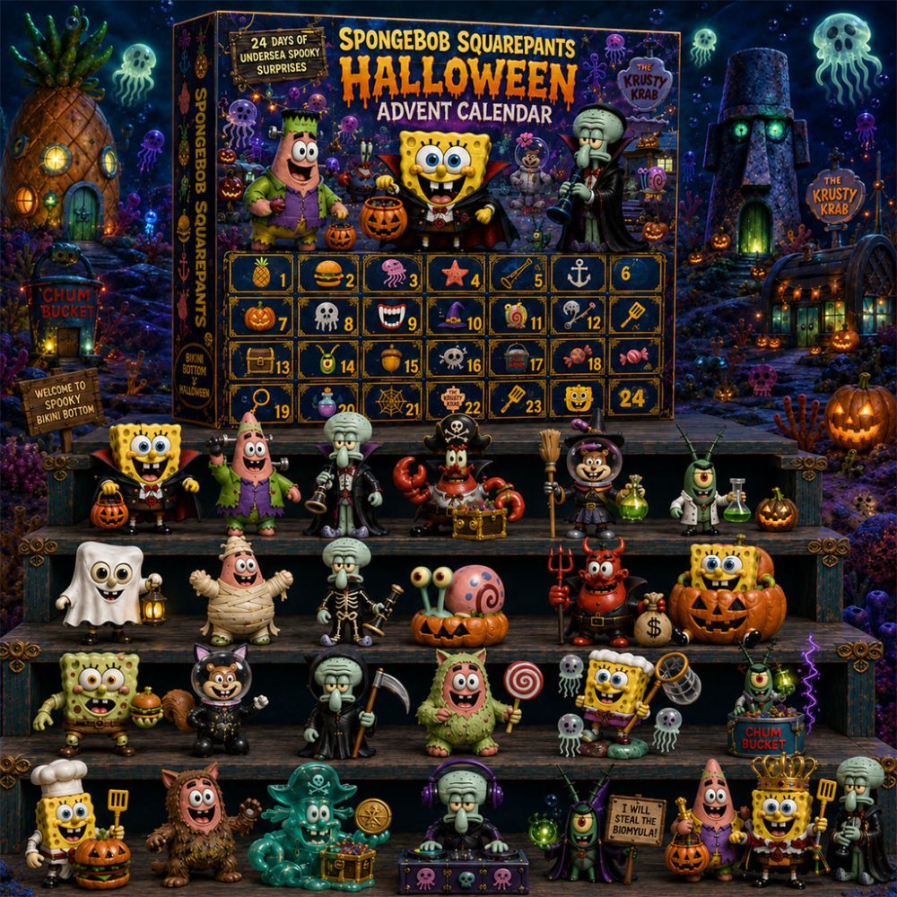 Spongebob Squarepants Halloween Advent Calendar 24 Days Of Undersea Spooky Surprises Gifts