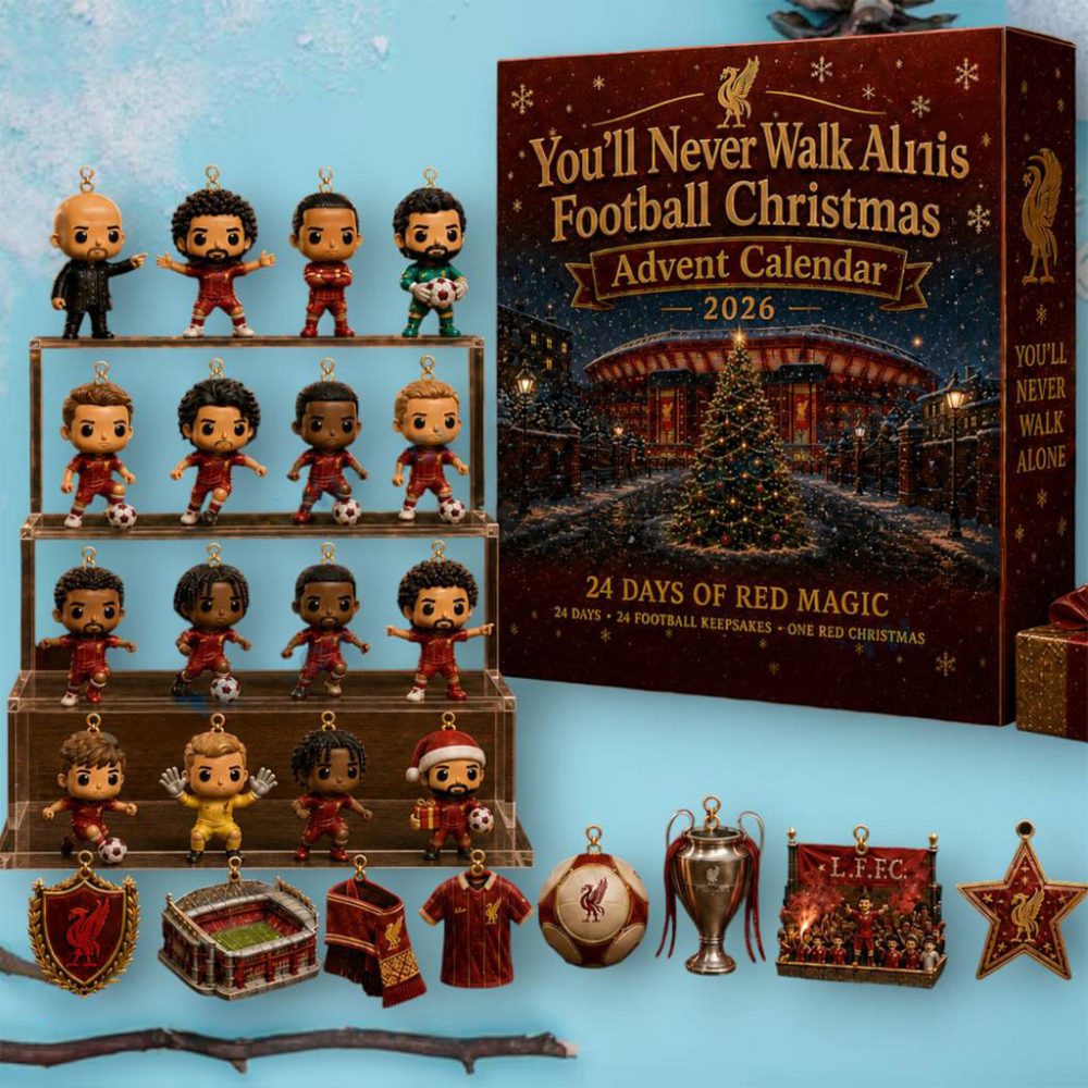 Liverpool You'Ll Never Walk Alone Football Christmas Advent Calendar Liverpool Fc Merch 2026