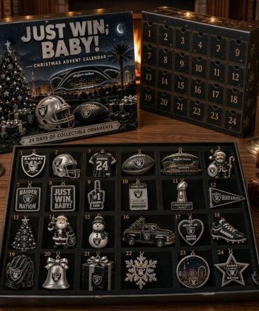 Lv Raiders Just Win Baby Christmas Advent Calendar Raiders Merch Gift For Football Lovers