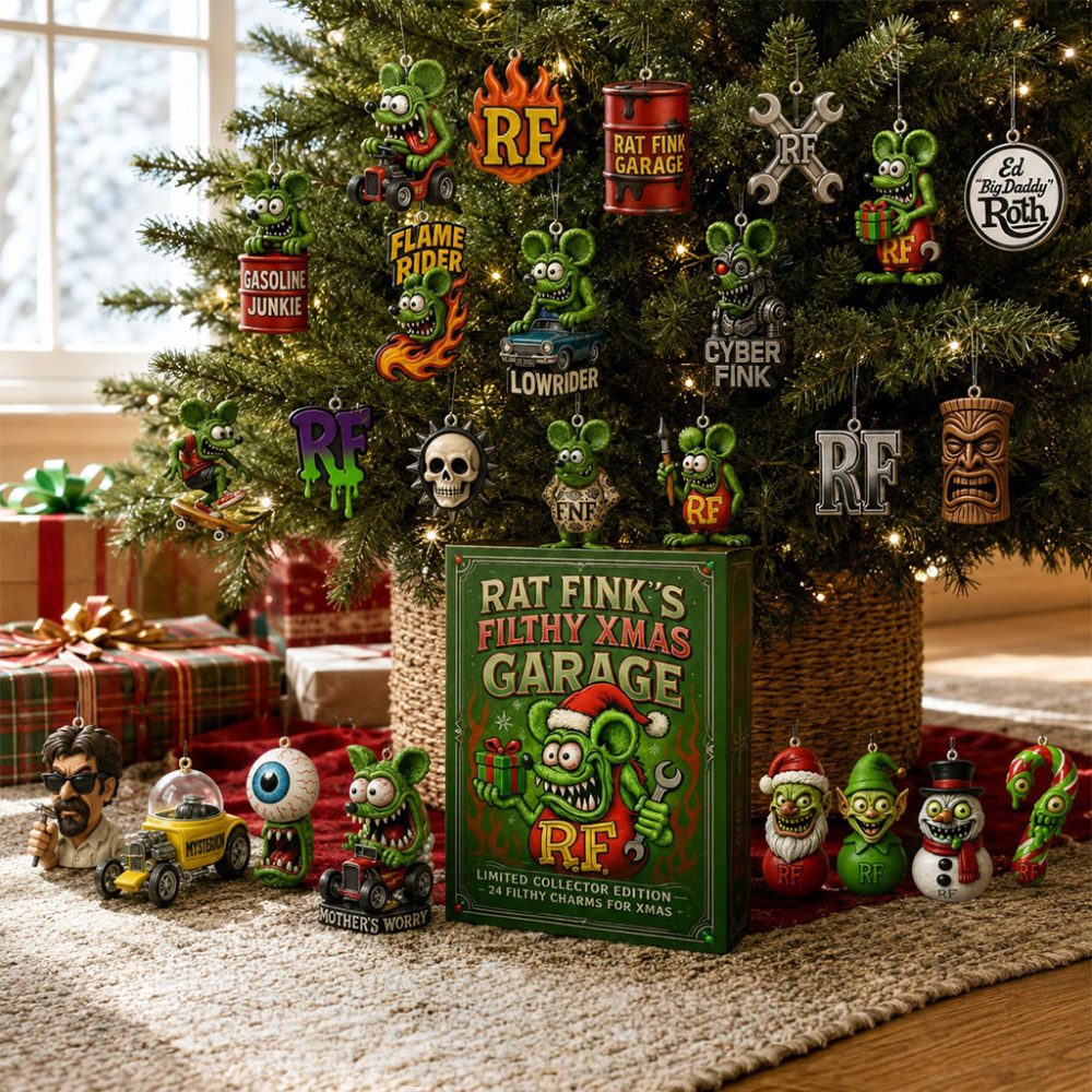 Rat Fink'S Filthy Xmas Advent Calendar 2026 Rat Fink Merch Christmas Gifts Ideas