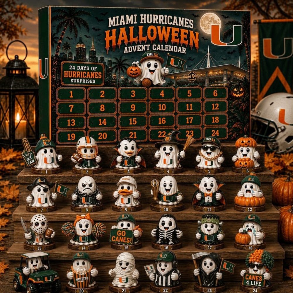 Miami Hurricanes Halloween 2026 Advent Calendar Hurricanes Merch Halloween Presents