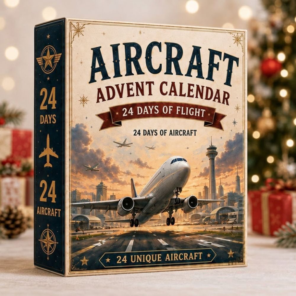 Aircraft Advent Calendar 24 Days Of Flight Countdown Box Christmas Gift For Son
