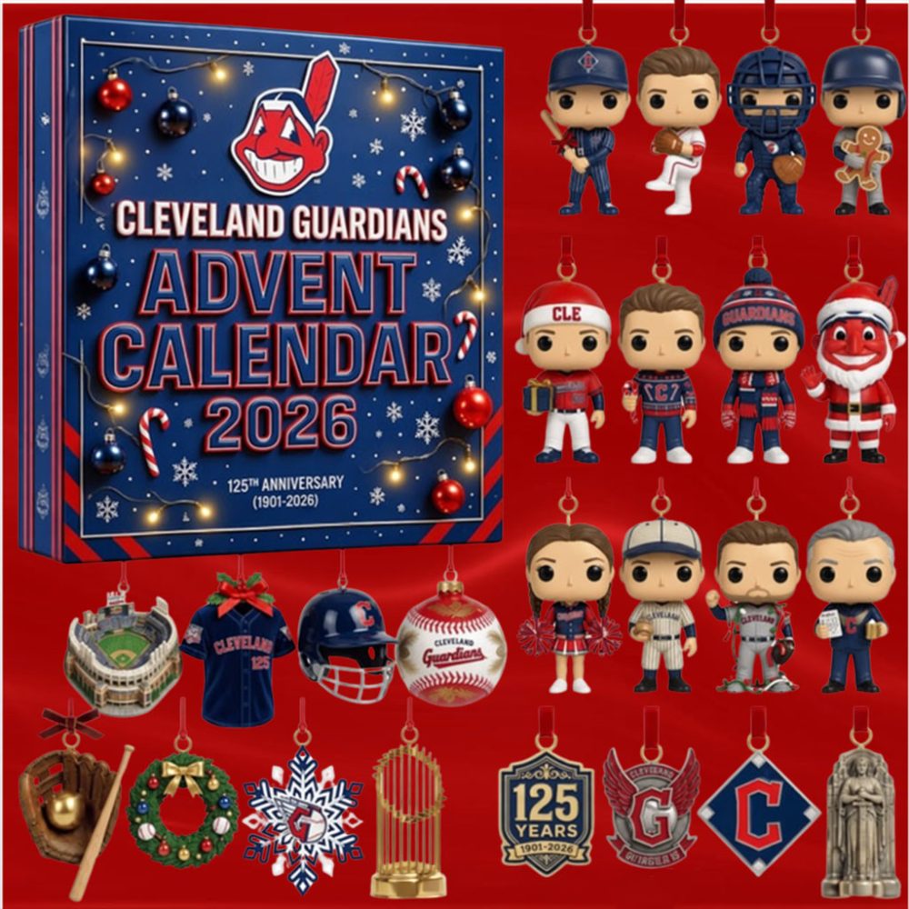 Cleveland Guardians 125Th Anniversary Advent Calendar 2026 Guardians Merch Gifts For Fan